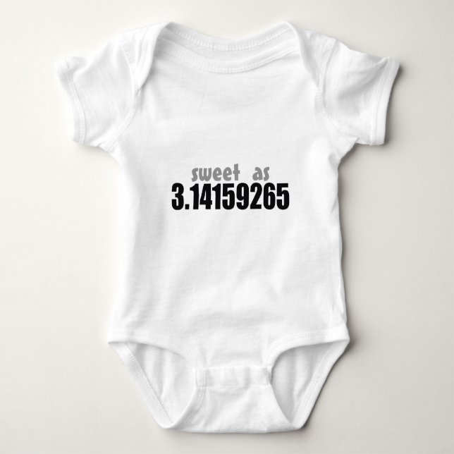 Sweet as Pi Baby Bodysuit (Front)