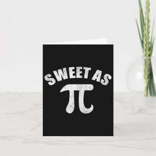 Sweet As Pi Math Geek Teacher 3.14 Pi Day Card