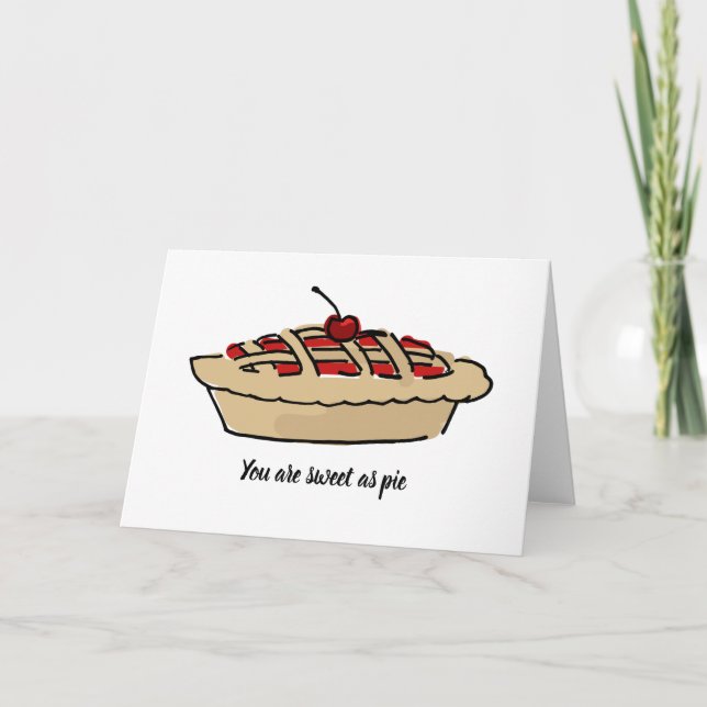 Sweet as pie card (Front)