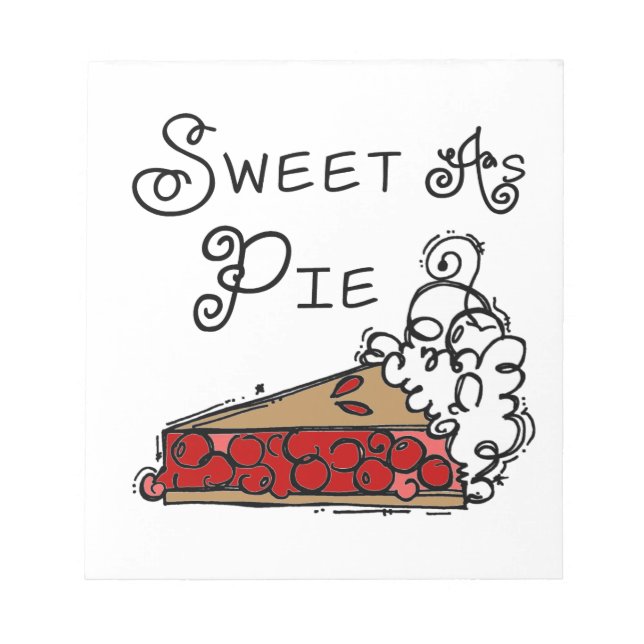 Sweet as Pie Notepad (Front)