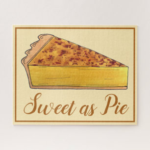 Sweet as Pie Virginia Chess Southern Dessert Jigsaw Puzzle