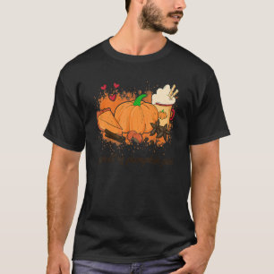 Sweet As Pumpkin Pie Cute Fall Leaves Autumn Pumpk T-Shirt
