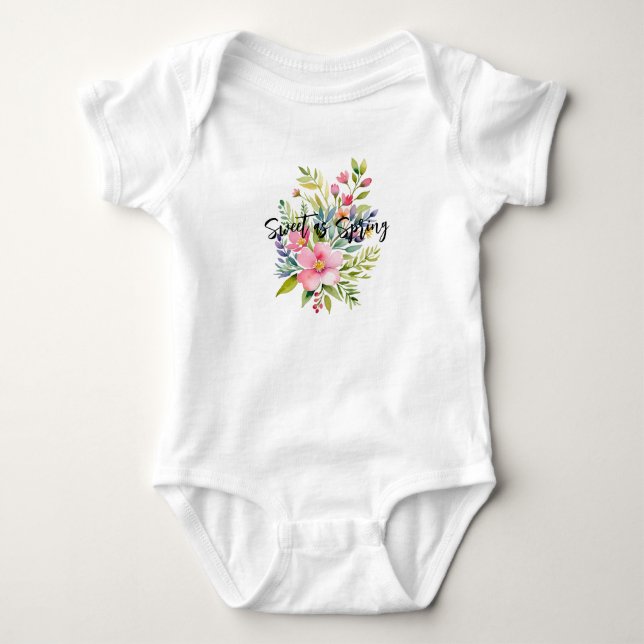 Sweet as Spring Baby Bodysuit (Front)