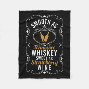 Sweet As Strawberry Wine Tennessee Pride Drinking Fleece Blanket