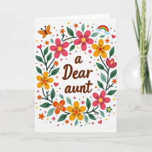 Sweet Aunt Floral Card