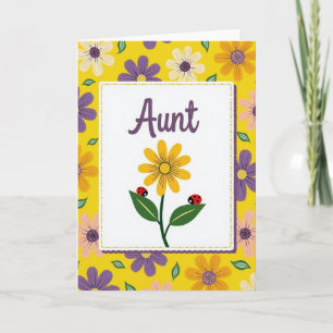 Sweet Aunt Mothers Day Blossom Card
