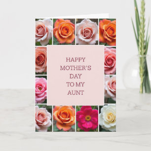 Sweet Aunts Day Bouquet Card