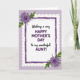 Sweet Aunts Day Floral Card