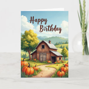 Sweet Autumn Birthday Card