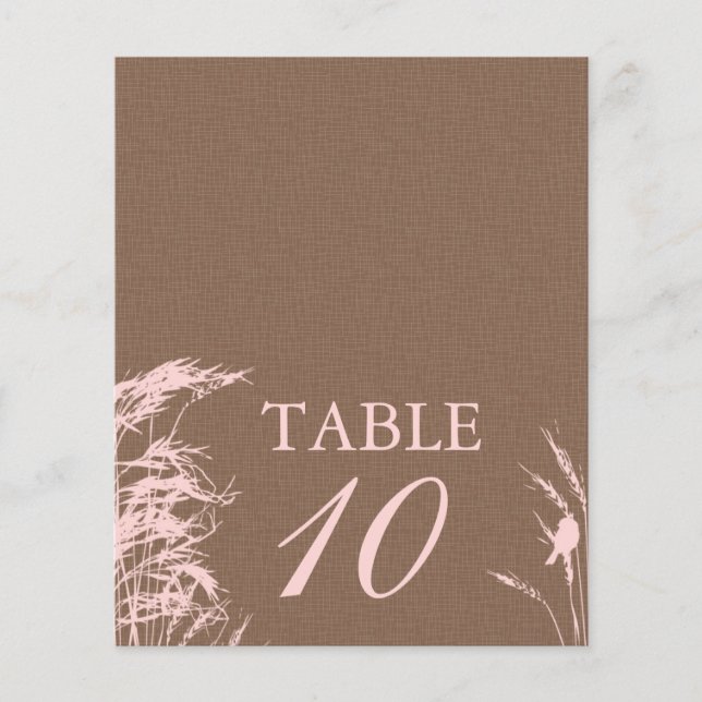 Sweet Autumn Bride Table Card 2 (Front)
