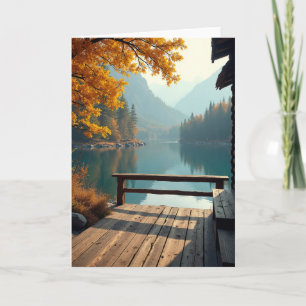 Sweet Autumn Lake Card