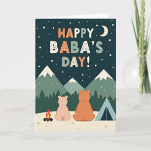 Sweet Babas Day Block Print Card