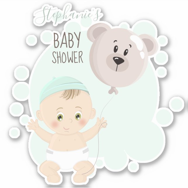 Sweet Baby and Bear Balloon (Front)