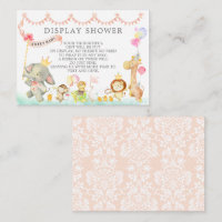 Sweet Baby Animals Parade Baby Shower Gift Display