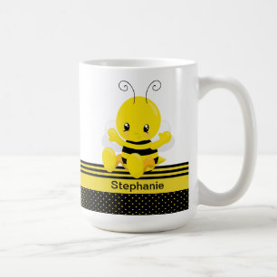Sweet Baby Bee Custom Name Coffee Mug