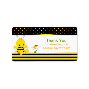 Sweet Baby Bee Thank You Labels