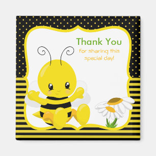 Sweet Baby Bee Thank You Magnet