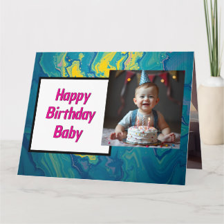 Sweet Baby Birthday Card – Instant Download