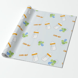 Sweet Baby Bottle Baby Shower & Newborn Gift Wrapping Paper