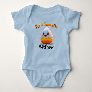 Sweet Baby Boy Candy Corn with childs name Bodysuit