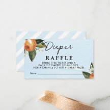 Sweet Baby Boy Clementine Boy Diaper Raffle
