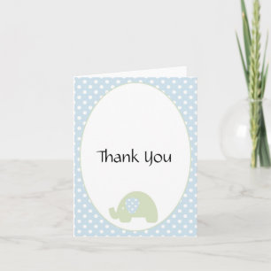 Sweet Baby Boy- Elephant Thank You Note Card
