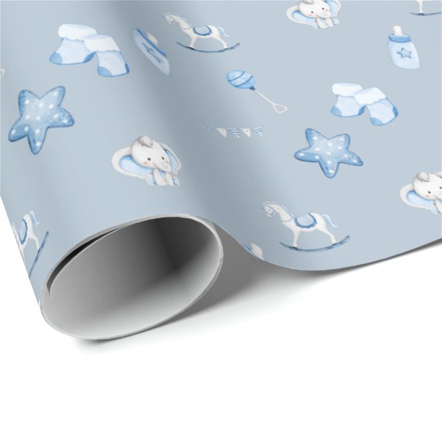 Sweet Baby Boy Gift Wrap (Roll Corner)