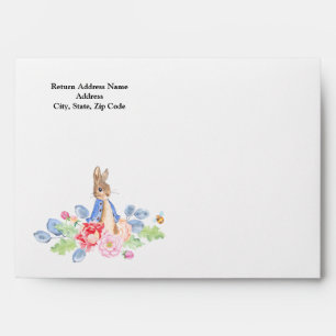 Sweet Baby Bunny Rabbit Baby Shower Envelope
