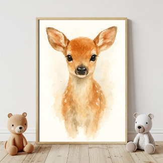 Sweet Baby Deer Woodland Nursery Decor