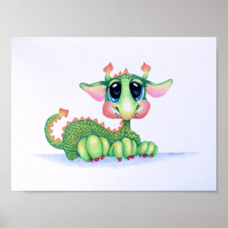 Sweet Baby Dragon Poster