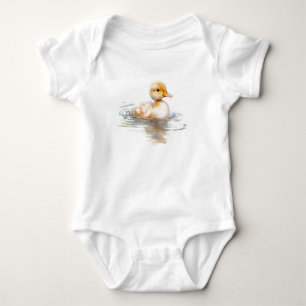 Sweet Baby Duck Duckling with Swimming Bodysuit