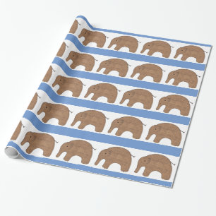 Sweet Baby Elephant Wrapping Paper-Erin Brie Art W Paper