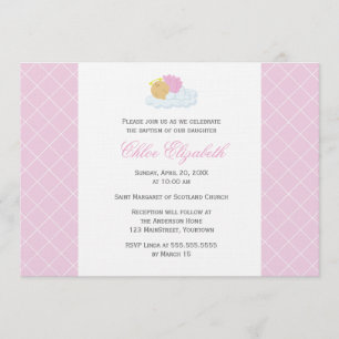 Sweet Baby Girl Baptism Invitation