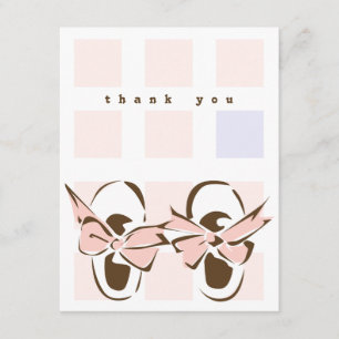 Sweet Baby Girl Shoe Note Card