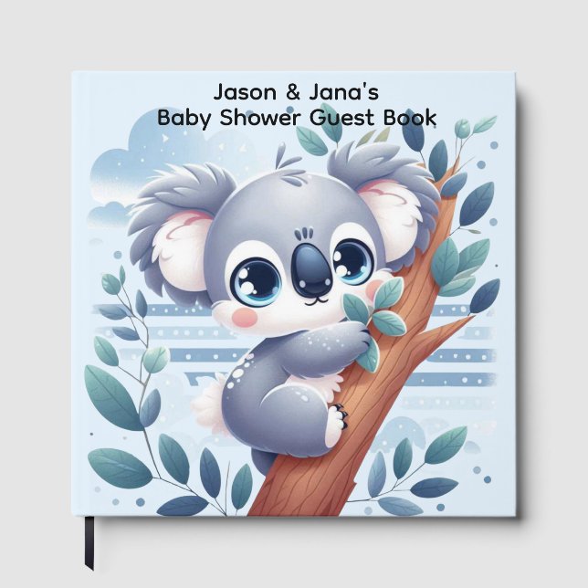 Sweet Baby Koala - Shower Guest Book (Front)