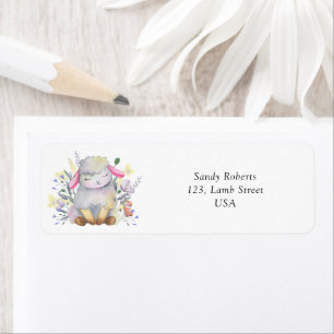 Sweet baby Lamb  Return Address Label