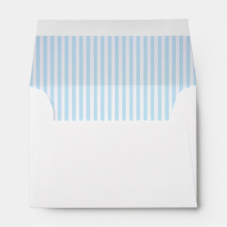 Sweet Baby Pale Blue Stripe Lined Envelopes