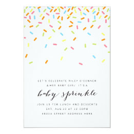Sweet Baby Sprinkle Invite