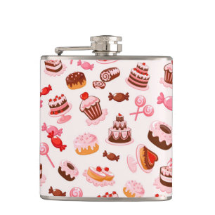 Sweet background hip flask