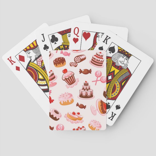 Sweet background playing cards (Back)