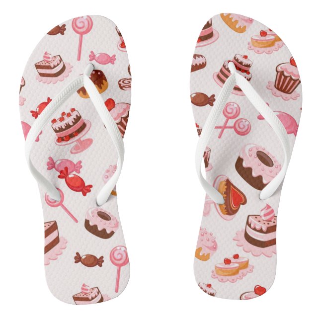 Sweet background thongs (Footbed)