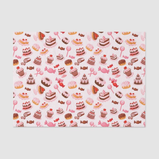 Sweet background tissue paper (Front)