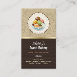 Sweet Bakery Boutique - French Parisian Macaroons Business Card