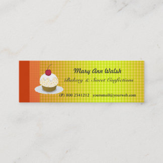 Sweet Bakery Cake Cupcakes & Confections Mini Business Card
