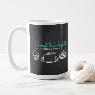 Sweet Bakery Chalkboard Branding Coffee Mug