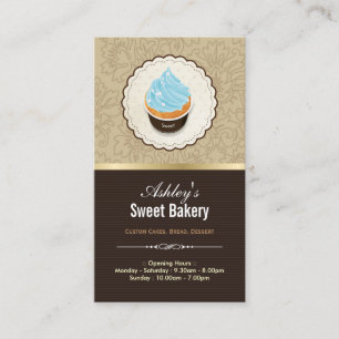 Sweet Bakery Shop - Cupcakes Chocolates Dessert Business Card