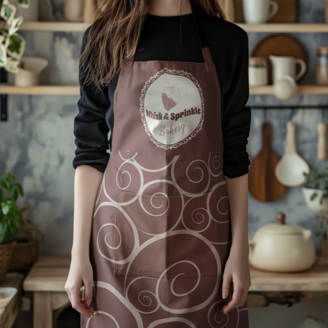 Sweet Bakery Store Custom Cakes Chocolates Dessert Apron (Creator Uploaded)