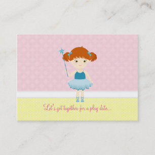 Sweet Ballerina Cupcake Celebration Calling Card