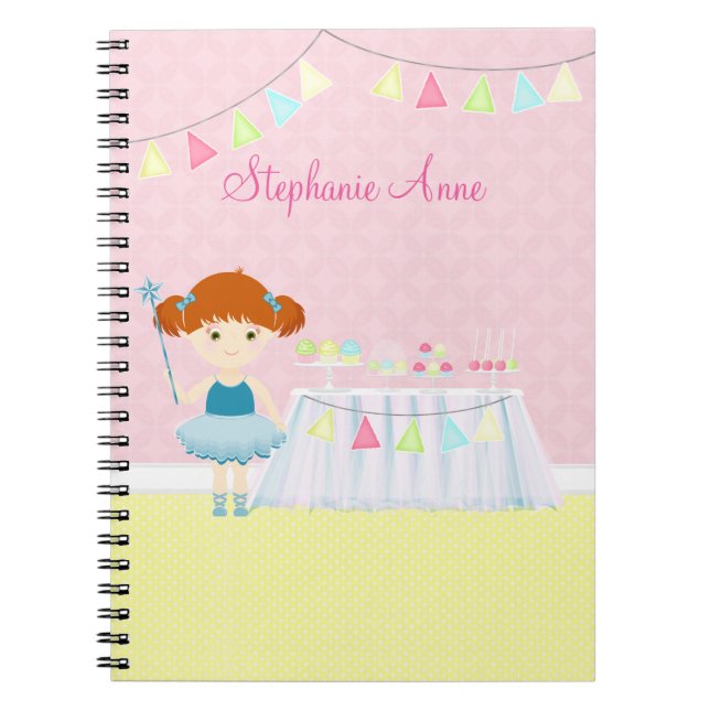 Sweet Ballerina Cupcake Celebration Notebook (Front)
