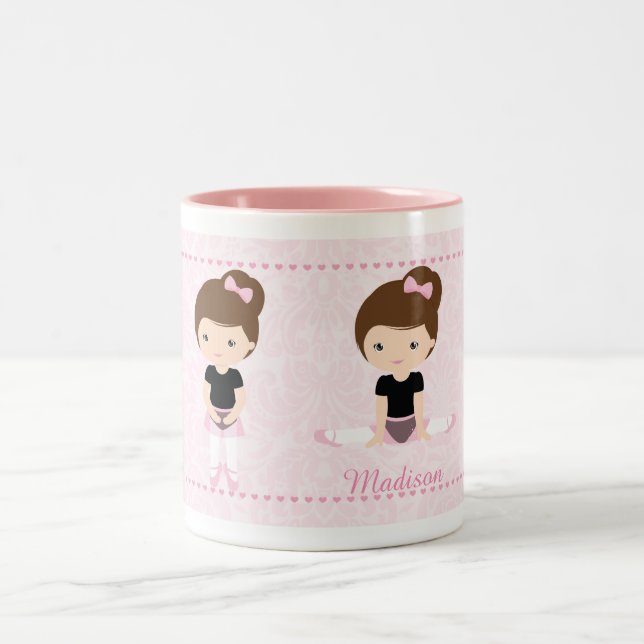 Sweet Ballerina Personalised Two-Tone Coffee Mug (Center)